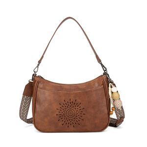 1035 TAOSITUUE Leather Crossbody Purse Shoulder Handbag medium size purses